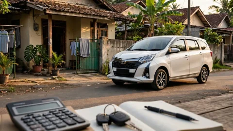Total biaya punya Toyota Calya 5 tahun di Bekasi, hitungan cicilan BBM servis pajak